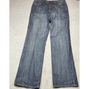Flypaper Jeans Mens 34x34 Wide Leg Heavyweight Denim Retro Midrise Y2K